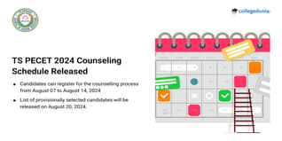 TS PECET 2024 Counseling Registration to Start from August 07; Check Schedule Here